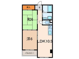 ル・ボアール芦屋（402）の物件間取画像